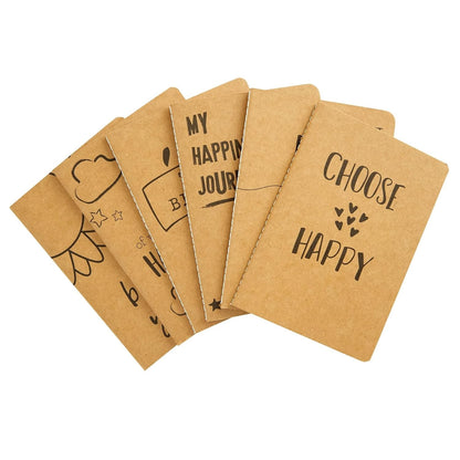 Paper Junkie Bulk Notebooks A6 Mini College-Ruled - 4 x 5.75 In, Brown Kraft, 12 Pack, 80 Pages - Portable & Lightweight Travel Journals for Kids & Party Favors for Teens