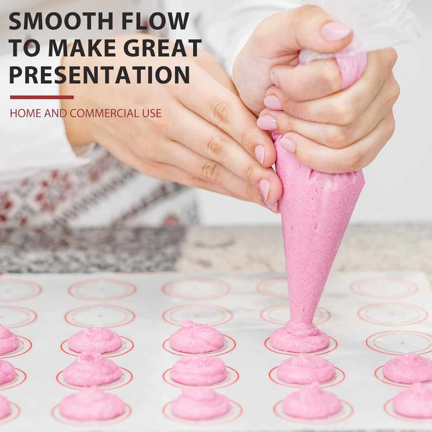 100pcs Disposable Small Piping Bags 8 inch, Mini Piping Bags, Pastry Piping Bags for Cream Frosting, Icing Bags for Cake and Dessert Decorations