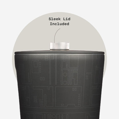 Corkcicle Insulated Ice Bucket with Lid - Stainless Steel - Summer Gift - 100 oz - Ceramic Slate