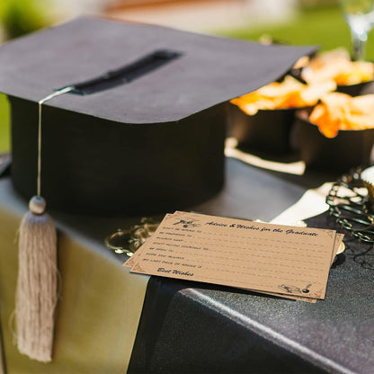 Graduation Advice Cards - 50-Pack Graduate Party Supplies 2026 Advice for the Graduate Decorations Party Favors Table Games Personalized Graduations Cards