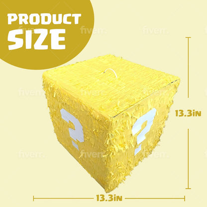 Super Gaming 13” Piñata Storage Glowing Box Perfect for Birthdays, Parties, Gaming - Piñata Large