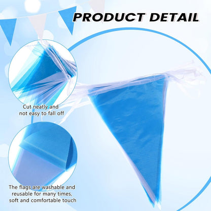 Hahafelt 100 Feet Pennant Banners Flags 75 Solid String Triangle Flags for Grand Opening, Carnival Theme Birthday Party Decoration Outdoor Events Classroom Decoration(Pink)
