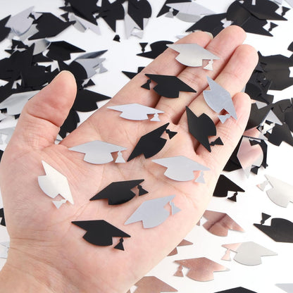 Silver and Blue Graduation Confetti 2026, 1000 Pcs Class of 2026 Table Centerpiece Grad Confetti for 2026 Graduation Party Decorations Supplies
