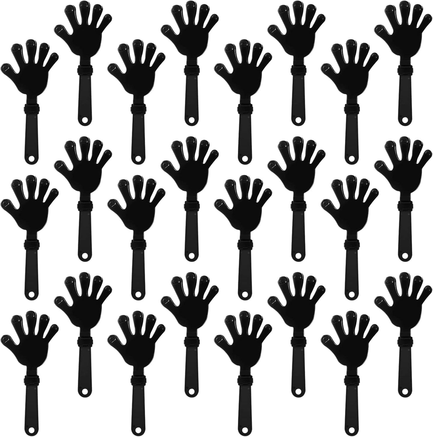 24 Pcs Orange Hand Clappers 7.5 Inch Clappers Noisemakers Noise Makers Party Favors Plastic Party Clapper for Sporting Events Cheers Ball Dance Basketball Football Noisemakers（Orange）