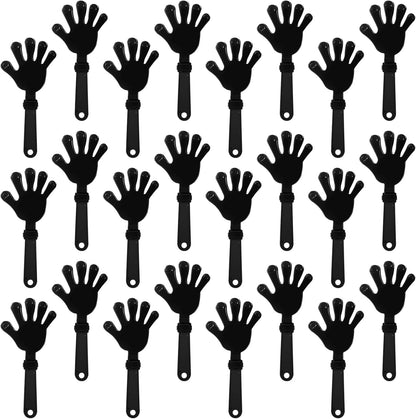 24 Pcs Orange Hand Clappers 7.5 Inch Clappers Noisemakers Noise Makers Party Favors Plastic Party Clapper for Sporting Events Cheers Ball Dance Basketball Football Noisemakers（Orange）