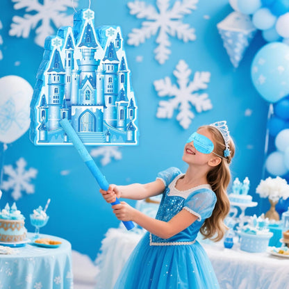 VioraWhite Fairy Piñata Princess Birthday Decorations Fairy Party Piñata Set with Stick and Blindfold for Girls Kids Butterfly Birthday Party Game Decorations Supplies