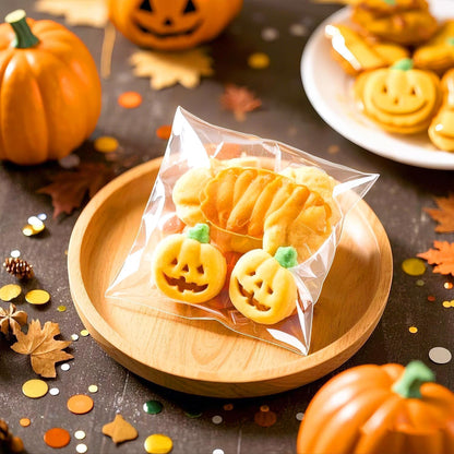 PigPotParty Cookie Bags 4''x 6", 100 Pcs Self Sealing Cellophane Treat Bags, Small Clear Plastic Goodie Bag for Gift, Snack, Party Favor, Candy