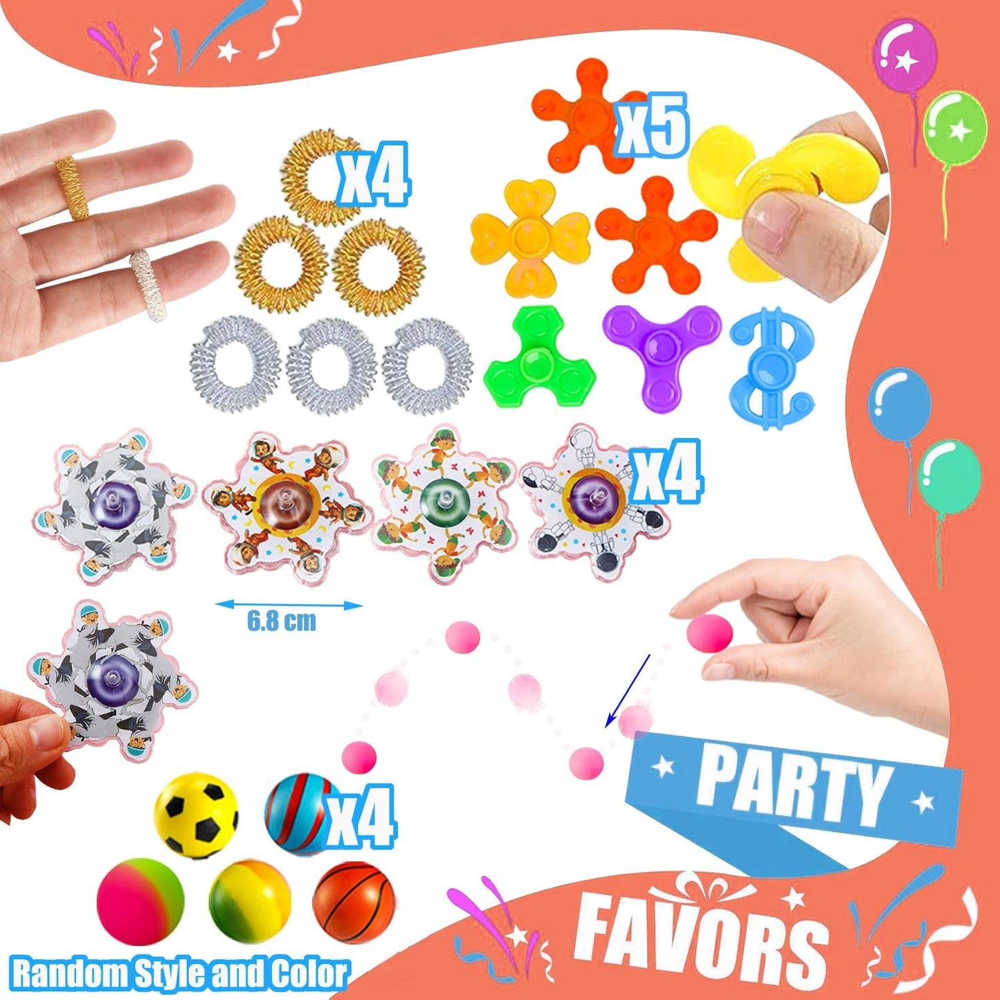 127 Pcs Party Favors for Kids 4-8, Treasure Box Toys for Classroom, Prizes for Kids Classroom, Pinata Fillers Goodie Bags Stuffers, Bulk Fidget Toys Birthday Gifts