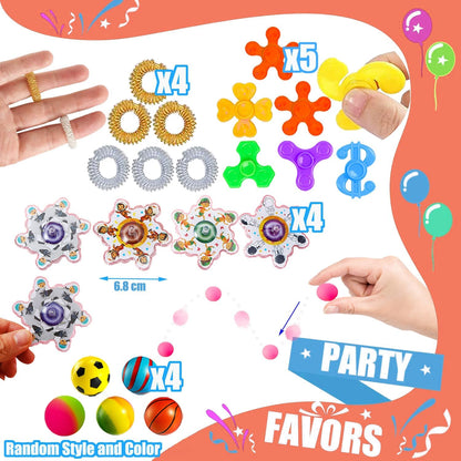 127 Pcs Party Favors for Kids 4-8, Treasure Box Toys for Classroom, Prizes for Kids Classroom, Pinata Fillers Goodie Bags Stuffers, Bulk Fidget Toys Birthday Gifts