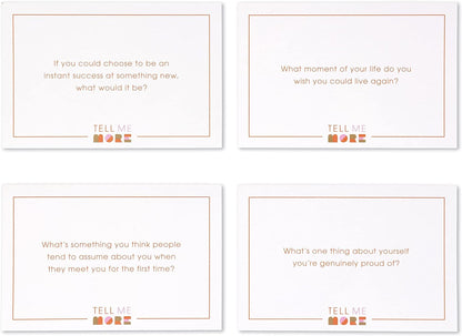 Tell Me More: A Conversation Starter Game of Questions to Deepen Connection