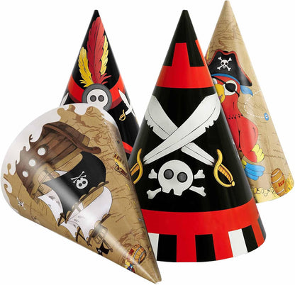 WERNNSAI Birthday Party Hats - 12 Pcs Birthday Party Supplies Cone Hat Headbands Colorful Paper Party Hats for Kids