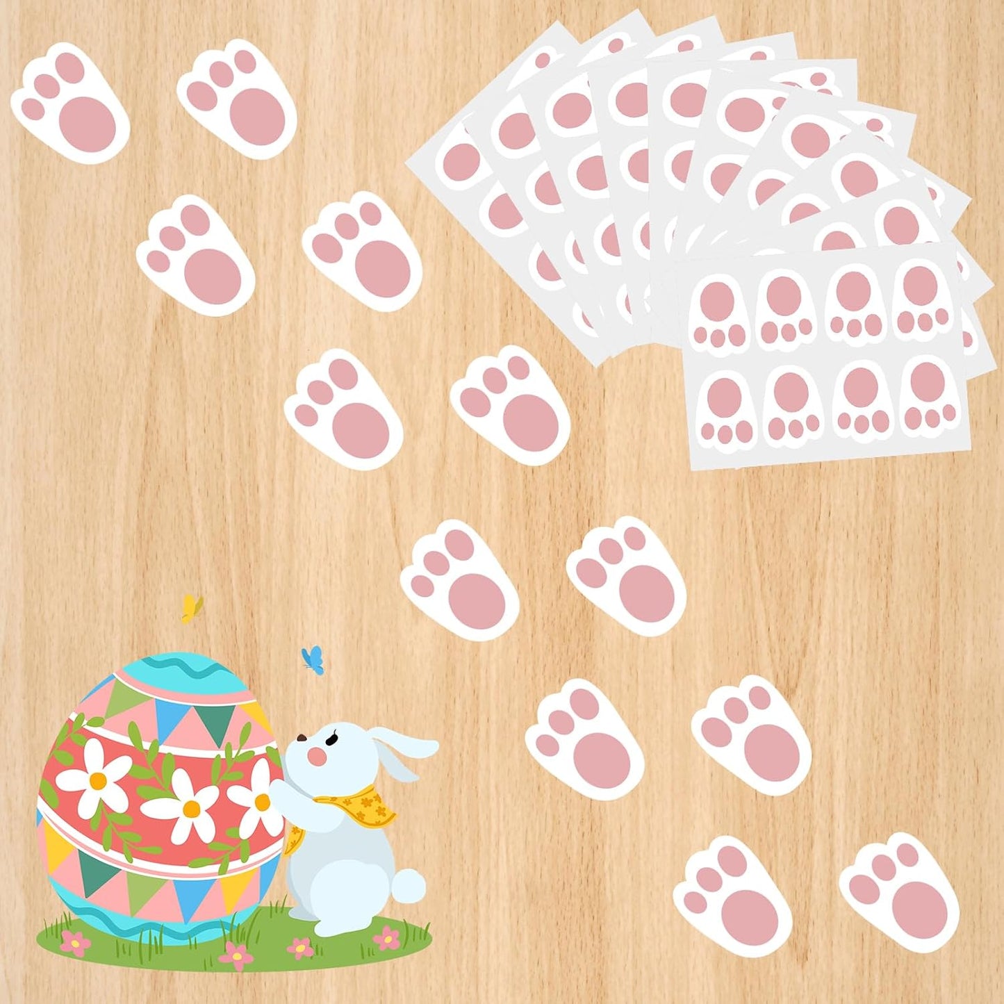 AhfuLife Easter Egg Scavenger Hunt Clue Cards for Family Friends, 27 Cards Set with Clues, Rules, Answers, Winner Cards for Easter Party Activities, Games Indoor, Easter Party Decorations Supplies