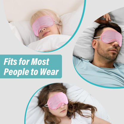 Aneco 50 Pieces Blindfold Eye Mask Shade Cover with Nose Pad and Adjustable Strap for Travel Sleep or Party Supplies