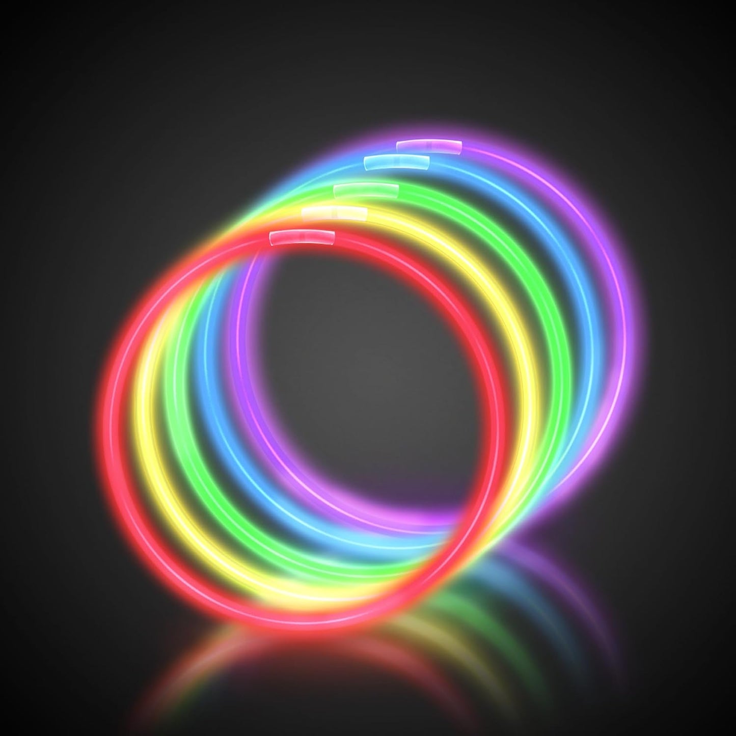 Windy City Novelties 22” Glow Stick Necklaces – 50 Pack for Summer Parties, Camping & July 4th Celebrations (Purple)