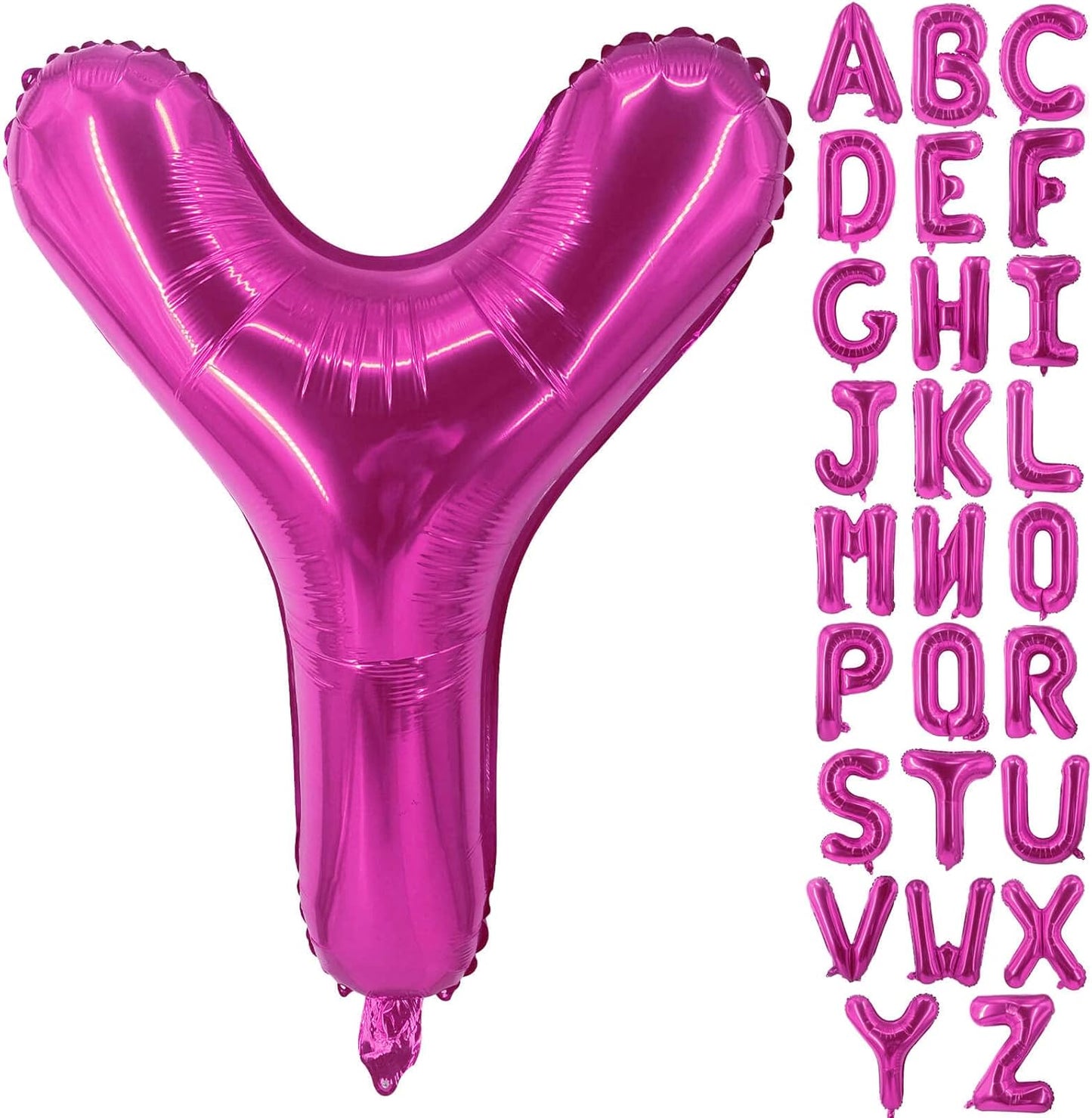 Lovoir 40 Inch Large Hot Pink Letter A Balloons Big Size Jumbo Mylar Foil Helium Balloon for Birthday Party Celebration Decorations Alphabet Hot Pink A