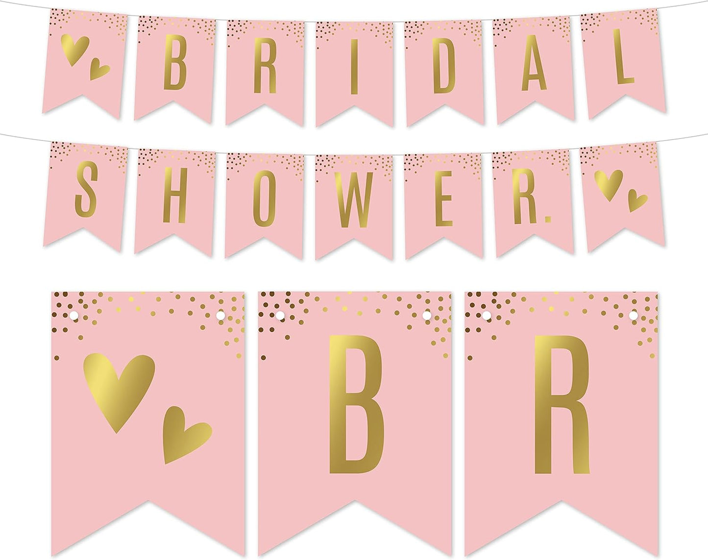 Andaz Press Blush Pink and Metallic Gold Confetti Polka Dots Bachelorette Party Bridal Shower Collection, Scavenger Hunt Game Cards, 20-Pack