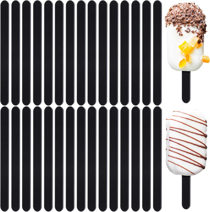 30 Pieces Acrylic Sticks Reusable Cakesicle Cake Pop Mold Mirror Ice Pop Sticks Ice Cream Cakesicle Mold for Home Cake Candy Gifts Party Craft