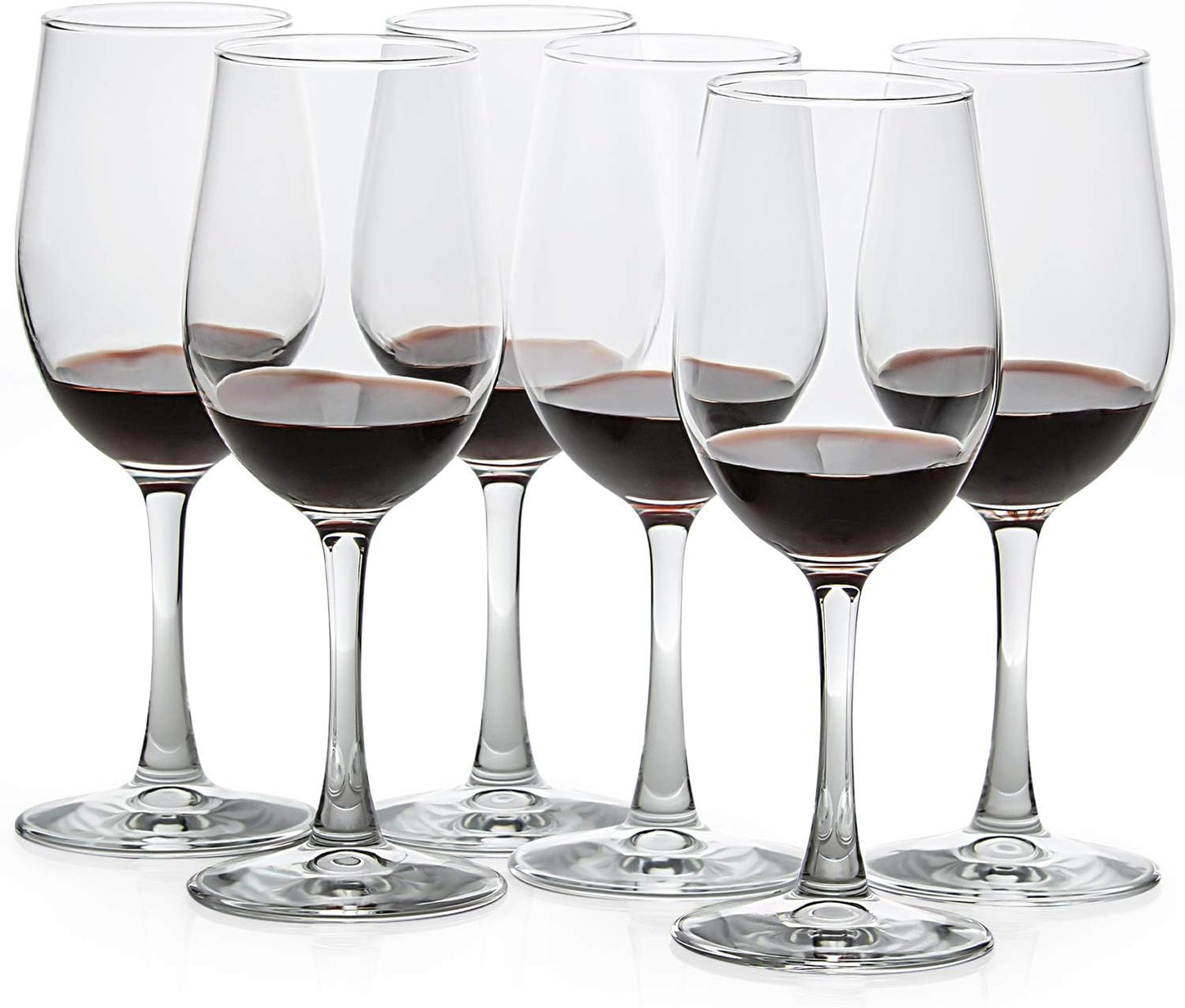 UMI UMIZILI 12 Ounce - Set of 12, Classic Durable Red/White Wine Glasses For Party