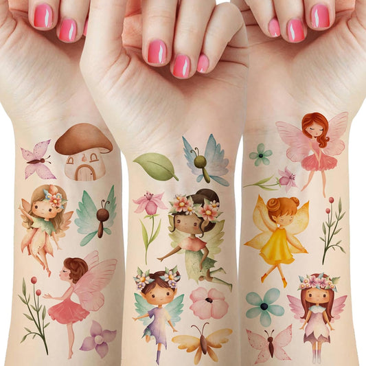 Fairy Temporary Tattoos, Fairy Party Favors, Birthday Party Decorations Supplies, Cute Gifts for Adults Classroom Prizes Rewards
