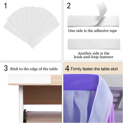 Pastel Rainbow Table Skirt Ruffle Party Tablecloth for Rectangle Table 6ft Birthday Party Baby Shower