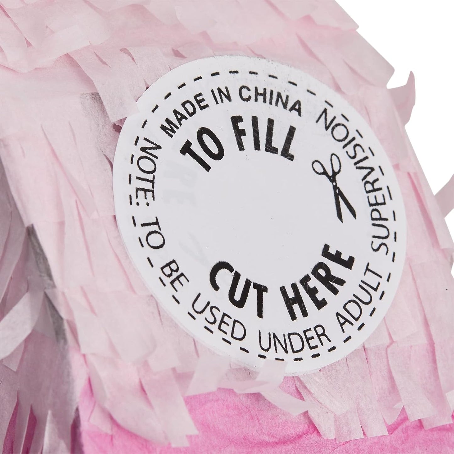 Number 5 Pinata, Pink and Gold Foil for Girls 5th Birthday Party Decorations (Small, 16.5 x 11.6 x 3 In)