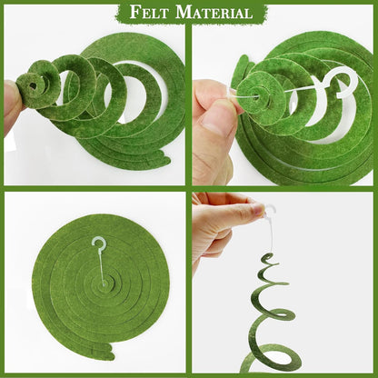 36 Pcs Blue Hanging Swirl Decorations Ombre Royal Blue White Felt Swirl Streamer Spiral Ceiling Garland for Birthday Wedding Baby Shower Graduation Under The Sea Nautical Ahoy Achor Party Supplies