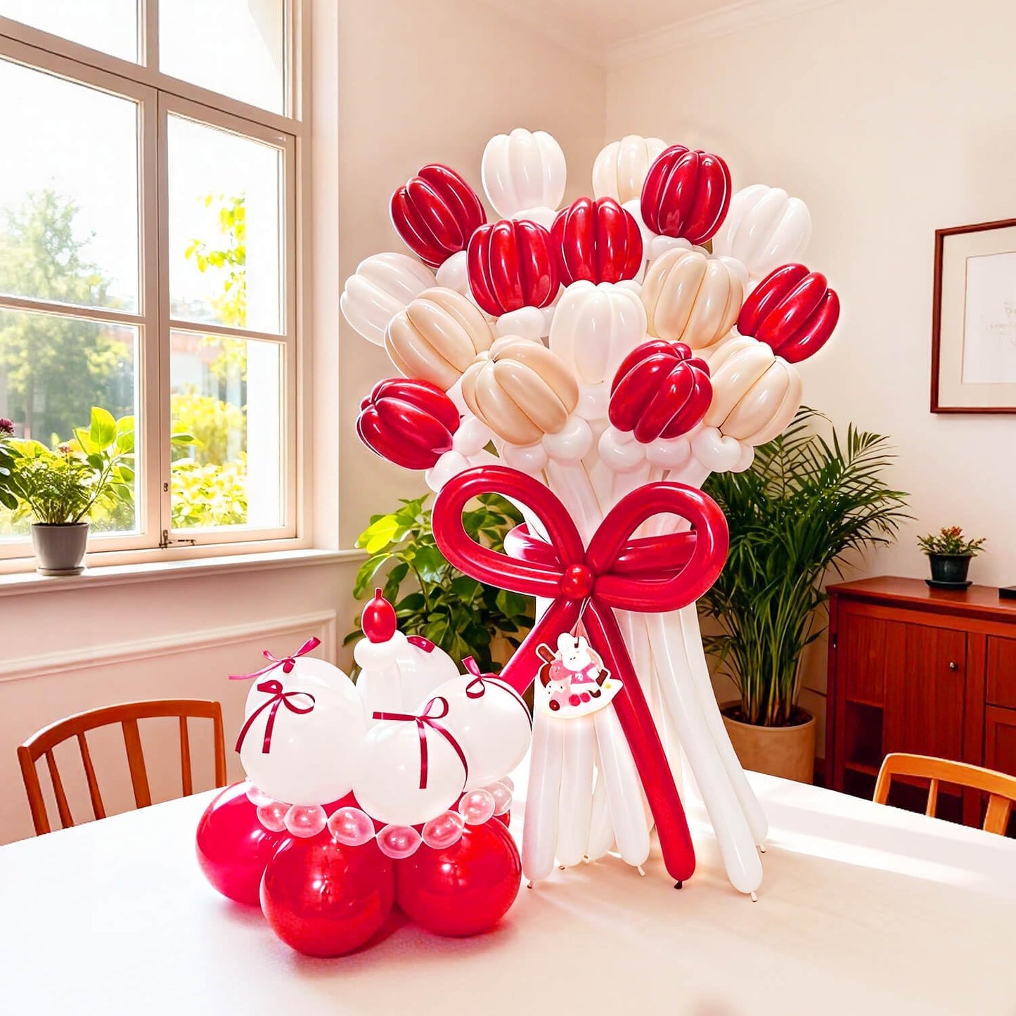 260 Clear Long Balloons for Animals, Thickening Skinny Latex Twisting for Arch Modeling Magic Clown Birthday Wedding Party Decorations 100pcs
