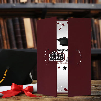 Vlipoeasn 2026 Graduation Guest Book Alternative, Black Gold Class of 2026 Graduation Party Decorations, Graduation Signature Book for 2026 College High School, Unique Graduation Gifts for Friends