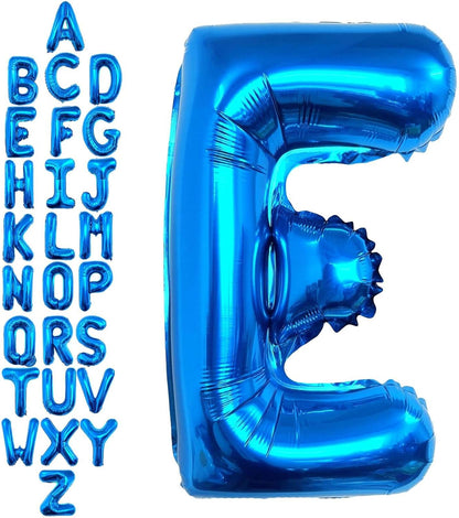 40 Inch Blue Letter A Balloons, DIY Phrase Foil Alphabet Letter A Balloons DIY Word A Banner for Birthday Anniversary Celebration Graduation Party Supplies Decoration