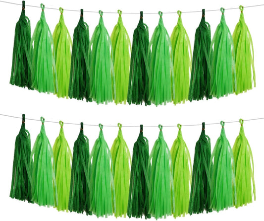 GAKA Navy Blue and Light Blue Tissue Paper Tassel(3 Colors),Paper Tassel Garland Banner for Party Decor Supplies,15 PC