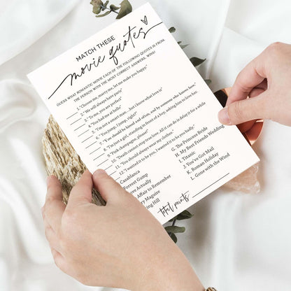 Bridal Shower Bingo, What Will The Bride to Be Receive, 25Pcs Bridal Bingo Game Cards, Engagement Party Games for Guests, Minimalist White Wedding Party Supplies - A18