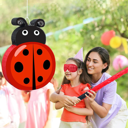 Pasimy One Silly Goose Piñata with Blindfold and Stick Funny Piñata Bundle for Girls Pink Silly Goose Theme Birthday Baby Shower Halloween Party Decorations Game Supplies, 12.20 x 14.80 Inch