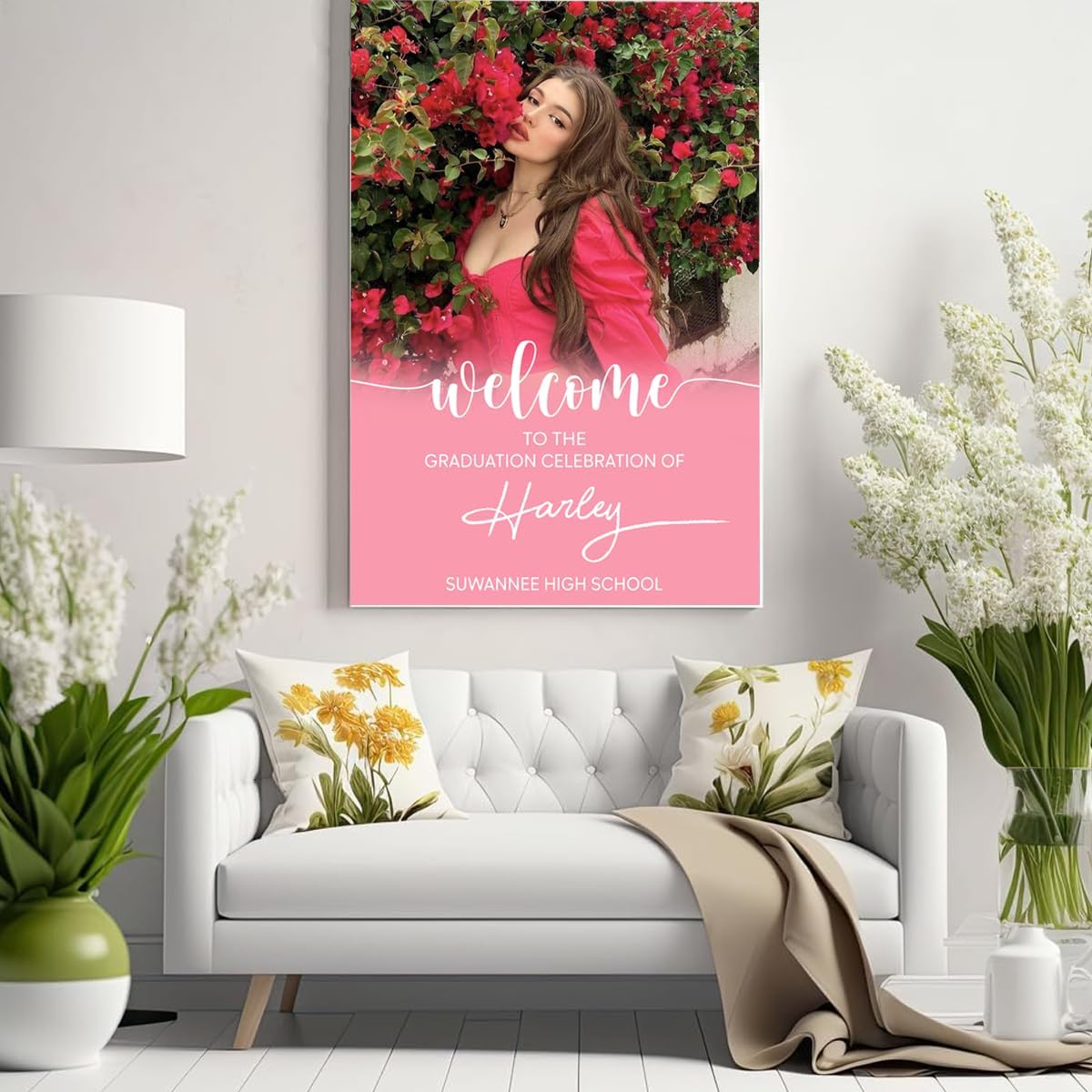 Graduation Party Welcome Sign, Photo Graduation Poster, Graduation Decorations, Grad Party Sign, Grad Welcome Sign, Graduation gift for best friend, Graduation gift for daughter, sister, brother - 1