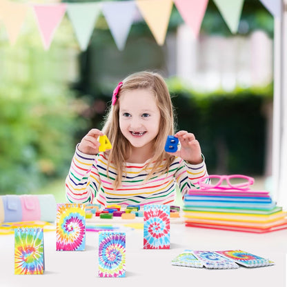 24 Pcs Mini Tie Dye Notebooks Tie Dye Party Favors Spiral Notepads Pastel Notebooks Pocket Notepads for Kids Teacher Classroom Supplies Birthday Party Goodie Bag Filler