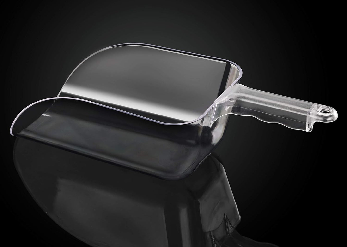 New Star Foodservice Commercial Grade Polycarbonate Plastic Utility Ice Scoop, White, 64 oz