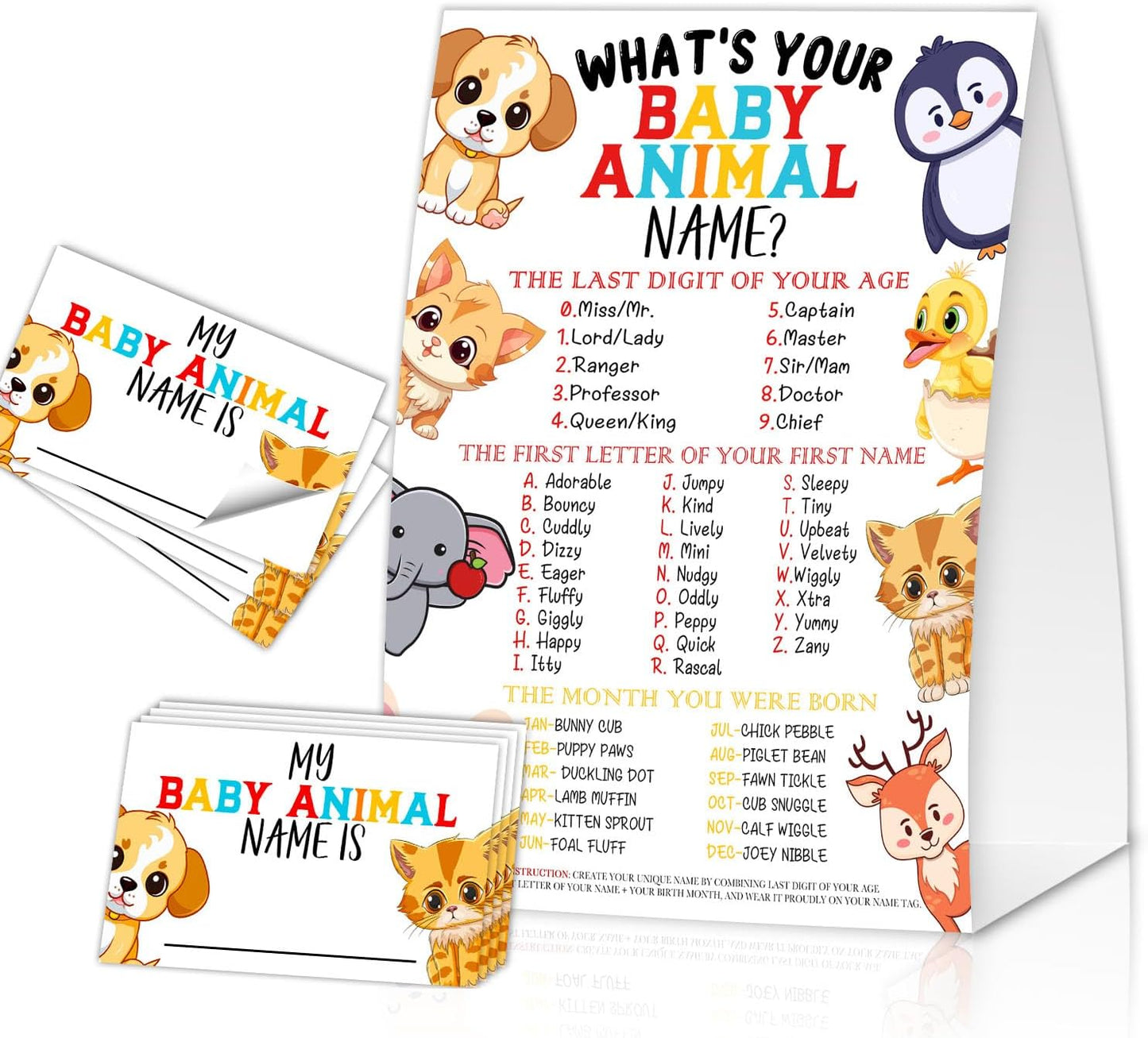Gamer Birthday Party Decorations, Funny Video Game Party Night Favors Set,What's Your Gamer Name Perfect for Birthday Party Baby Shower Activities(31pcs)