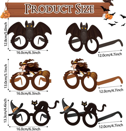 32 Pcs Spa Party Favors Paper Glasses Makeup Paper Eyeglasses Frames Spa Photo Booth Props Selfie Props for Makeup Birthday Party Decorations