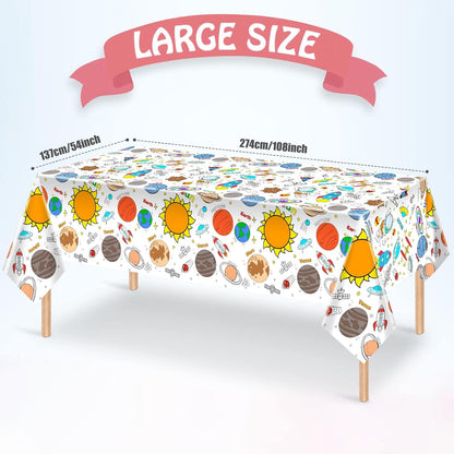 Giant Construction Party Coloring Tablecloth for Kids - Huge Construction Theme Table Cover Large Dump Truck Vehicle Painting Poster for Children Birthday Party Supplies 54x108 Inch