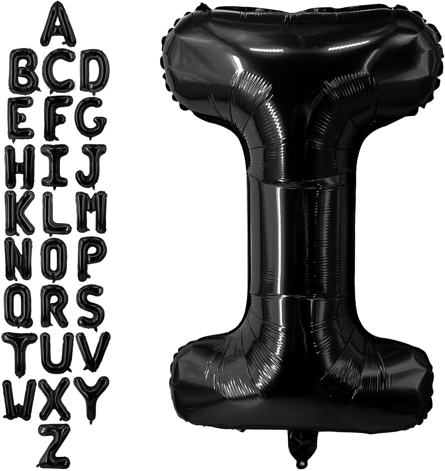 40 Inch Black Letter A Balloons, DIY Phrase Foil Alphabet Letter A Balloons DIY Word A Banner for Birthday Anniversary Celebration Graduation Party Supplies Decoration