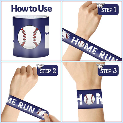74PCS Baseball Party Favors 24PCS Baseball Slap 50PCS Baseball Stickers Bracelets Baseball Themed Party Favors Birthdays Party Decorations for Sport Game Player Kids Gifts