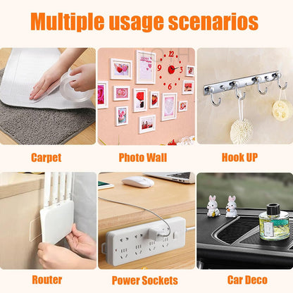 Double Sided Tape for Wall Hanging, 0.79" Sticky Tack Dots Strong Mounting Putty, Stickers Easy to Peel for Crafts, Poster, Balloons Decoration, 252 PCS Removable Tape
