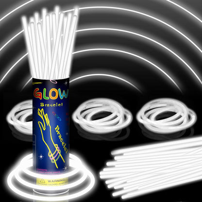 150 Pack 8” Red Glow Sticks Bulk with 150 Connectors Neon Glow In The Dark Party favors Supplies for Holiday Birthday Party Decoration (Red)