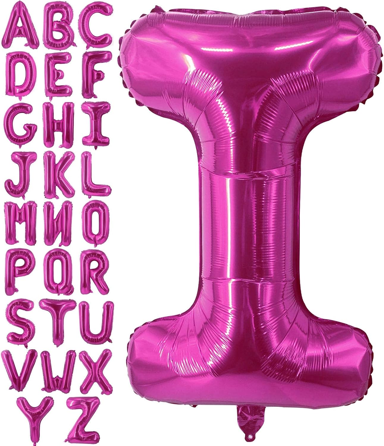 Lovoir 40 Inch Large Hot Pink Letter A Balloons Big Size Jumbo Mylar Foil Helium Balloon for Birthday Party Celebration Decorations Alphabet Hot Pink A
