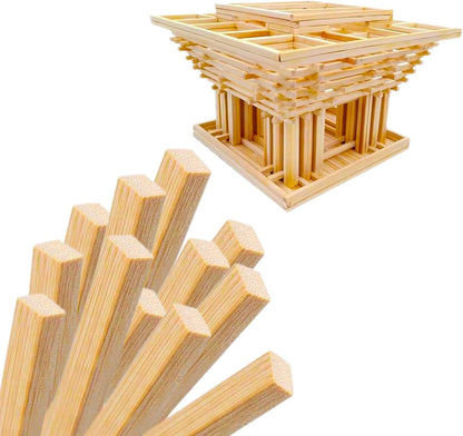 Dtmasao 1/4 x 12 Inch 25 PCS Dowel Rods Wood Sticks Wooden Dowel Rods - Unfinished Bamboo Sticks - for Crafts and DIYers