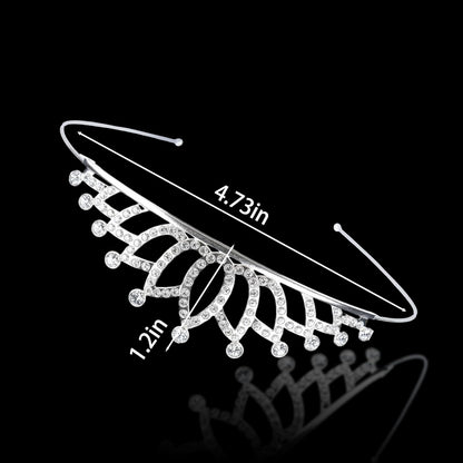 Tiaras for Women 12PCS Sparkly Rhinestone Princess Crown Headband Cute Small Tiara for Adult Women Crown Headbands Set for Birthday Party Costume Wedding Halloween