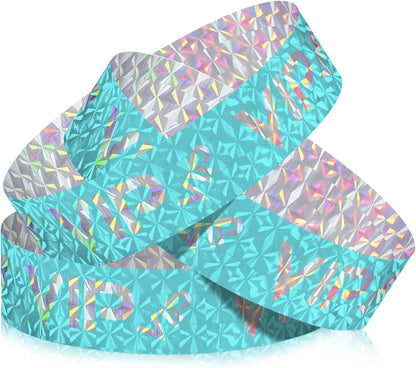 Teling 500 Pack VIP Plastic Wristbands Bracelets Party for Events VIP Custom Wristbands Plastic Bracelets Tear proof Waterproof Wrist Bands Arm Bands for Events Concerts