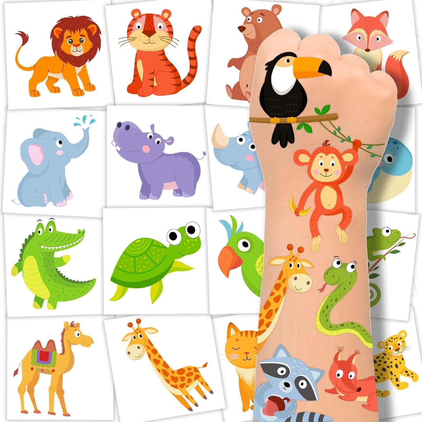 winthrop 240 Pcs Bulk Summer Temporary Tattoos for Kids, Individually Wrapped Safety Waterproof Tattoos, Best Choice for Hawaiian Luau Party Pool Beach Party Favors Classroom Matching Game, 60 Designs