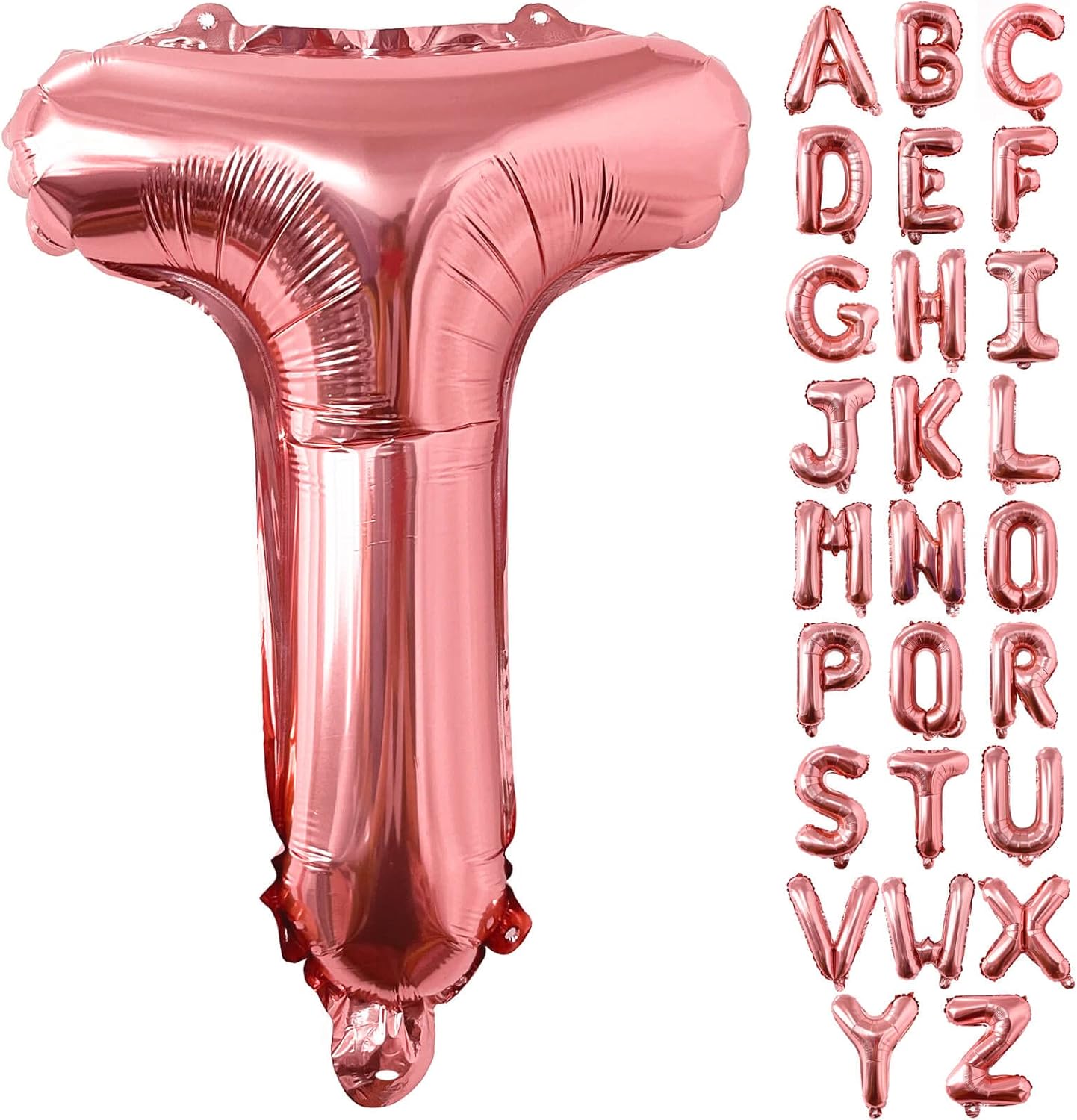 Lovoir 40 Inch Large Rose Gold Letter A Balloons Big Size Jumbo Mylar Foil Helium Balloon for Birthday Party Celebration Decorations Alphabet Rose Gold A