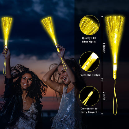 30 Pack Blue Fiber Optic Wands Glow Fiber Wands Bulk LED Light Up Wands with 3 Flashing Modes LED Flashing Sticks for July 4th Halloween Christmas Wedding Birthday Carnival Bachelor Party