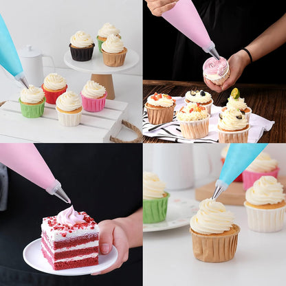 16 Inch Piping Bags Disposable, 100Pcs Large Pastry Bags, Frosting Bags, Cake Decorating Bags, Decorating Bags Large Piping Bags, Decorating Bags